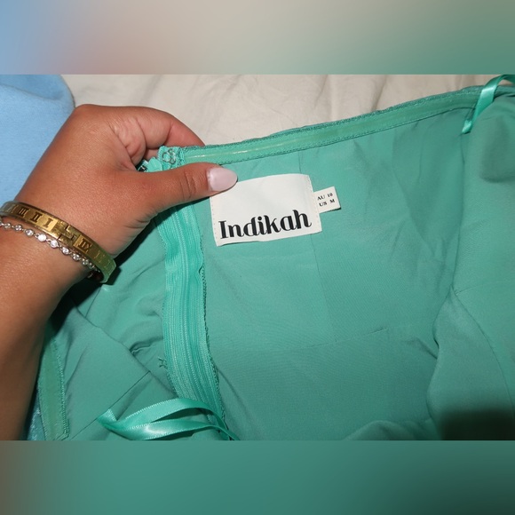 Hello Molly Luxe Vacation Maxi Dress Teal - Picture 2 of 5